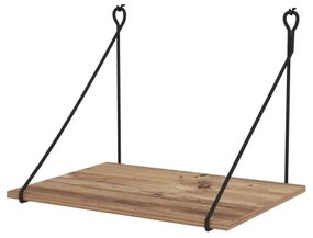 Nástenný pracovný stôl TUNA 50x70 cm hnedá/čierna