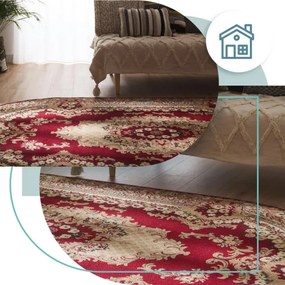 Koberec Agnella Standard kráľovsky bordový ovál