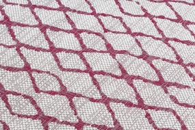 Koberec SISAL SION MREŽA 22129 ecru / fuksia