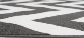 TA Koberec C438A TMAVO SIVÁ/BIELA BALI PP Rozmer: 140x200 cm