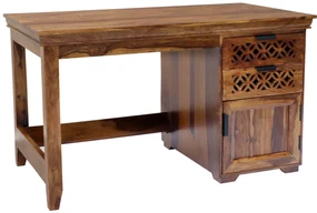 furniture-nabytek.cz - Drevený pracovný stôl z masívu palisander 130x70x76