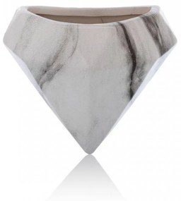 Nástenné kvetináče Semela biely mramor/čierne