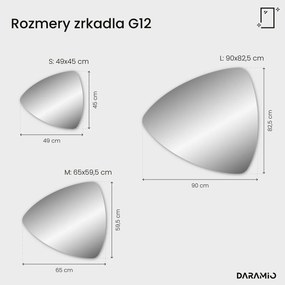 Atypické zrkadlo s LED osvetlením G12