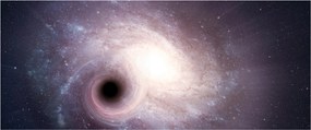 Obraz - Špirálna galaxia (120x50 cm)