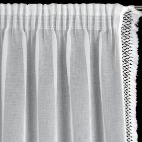 ZÁCLONA NA PÁSKE KIRA3, SADA 2KS 140X270 CM BIELA
