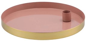 Kovový svietnik MARAKESH 22cm, ružový