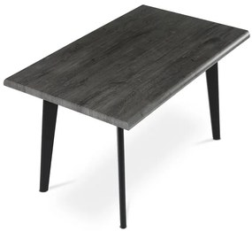 Autronic BONTEC Jedálenský stôl 130x80cm, mdf, sivý dub, HT-F4413 GREY Farba: Šedá
