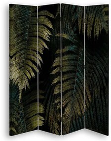 Gario Paraván Leaf in the Dark Rozmery: 145 x 170 cm, Prevedenie: Klasický paraván