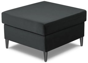 Tmavosivá zamatová podnožka Kyoto – Cosmopolitan Design