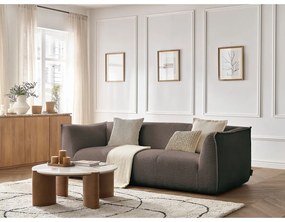 Hnedá pohovka z textílie buklé 242 cm Giorgia – Bobochic Paris