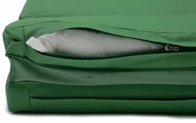 Divero 36873 Sada 2 ks polstrovanie na lehátko - tmavo zelená