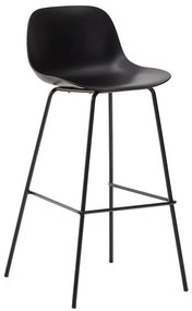Čierna barová stolička (výška sedadla 74 cm) Altea – Kave Home