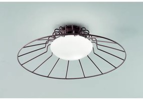 SIRU - Stropné svietidlo SUNRISE 1xGX53/10W/230V hnedá/biela benátske sklo