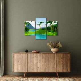 Obraz - Jazerá v jungli (90x60 cm)