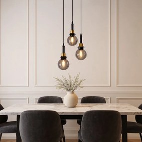 Stropné svietidlo Alternative I čierne/zlaté