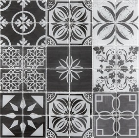 Sklenená mozaika Premium Mosaic černobílá 30x30 cm lesk PATCHWORK300