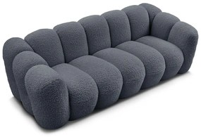 Tmavosivá pohovka z textílie buklé 232 cm Hippolyte – Bobochic Paris