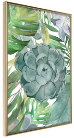 Artgeist Plagát - Tropical Flora [Poster] Veľkosť: 20x30, Verzia: Zlatý rám