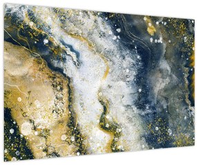 Obraz - Zlatá abstrakcia (90x60 cm)