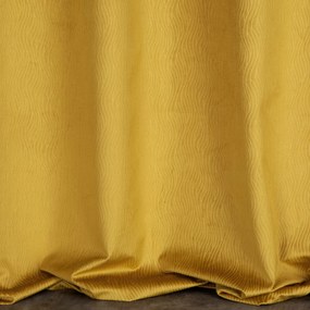 ZATEMŇOVACÍ ZÁVES NA KRÚŽKOCH LILI 140X250 CM MEDOVÁ