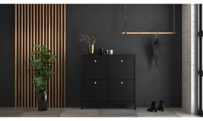 Čierna výklopná skrinka na topánky Madrid – Tvilum