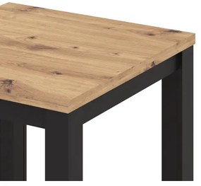Rozkladací jedálenský stôl ZARO dub artisan/čierna
