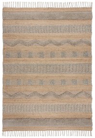 Koberec vo svetlosivej a prírodnej farbe 160x230 cm Medina – Flair Rugs