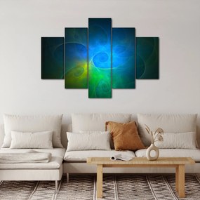Obraz modrej abstrakcie (150x105 cm)