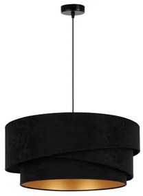 Duolla - Luster na lanku KOBO 1xE27/15W/230V pr. 45 cm čierna/zlatá