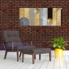 Obraz - Zlaté dekory (120x50 cm)