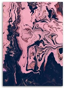 Gario Obraz na plátne Abstraktné maľované v ružovej farbe Rozmery: 40 x 60 cm