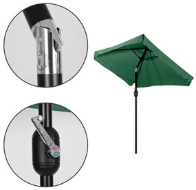 Záhradný slnečník DELISSA 200x140 cm zelený