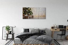 Obraz plexi Ozdoby na vianočný stromček darčeky 125x50 cm