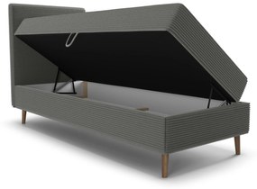 Jednolôžková posteľ 90 cm Napoli Comfort (tmavozelená) (s roštom, bez úl. priestoru). Vlastná spoľahlivá doprava až k Vám domov. 1082503