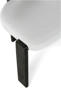 Čierne/svetlosivé čalúnené jedálenské stoličky v súprave 2 ks Nadia – MOME