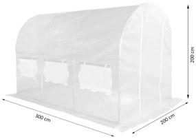 Foxigy Záhradný fóliovník 2x3m s UV filtrom PREMIUM