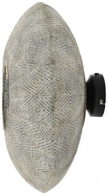 Zlatá kovová nástenná lampa s patinou Lavello - Ø 44 * 24cm