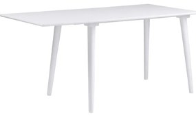 Biely jedálenský stôl Rowico Lotte Leaf, 120 x 80 cm