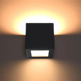 Sollux SL.0872 - Nástenné svietidlo LEO 1xE27/60W/230V čierna