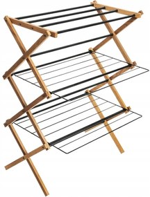 Erga Aurora Plus, vešiak na sušenie bielizne 69x49,5x97 cm na postavenie, hnedá-čierna, ERG-SEP-1265SUAURPLUD