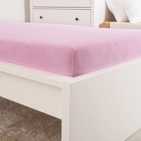 4Home froté prestieradlo Ideál ružová, 100 x 200 cm
