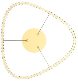 Zuma Line MD3169-1-3GT - LED Luster na lanku ATHESA LED/25W/230V 2700-6000K + DO