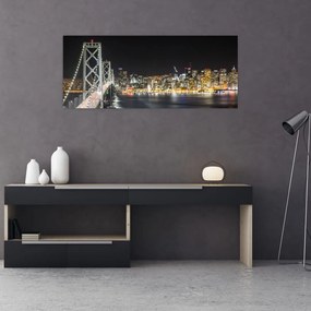 Obraz Brooklynského mostu a New Yorku (120x50 cm)