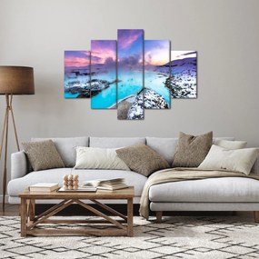 Obraz - Modrá lagúna na Islande (150x105 cm)