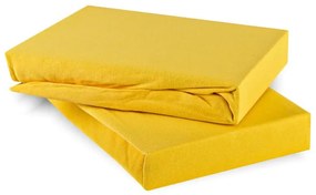 Plachta posteľná svetložltá jersey EMI