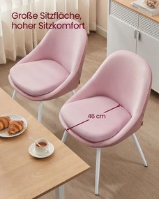 Set dvoch jedálenských stoličiek s vankúšmi KDC184R01 (2 ks)