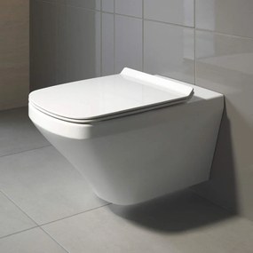 DURAVIT DuraStyle závesné WC Rimless s hlbokým splachovaním, 370 x 540 mm, biela + sedátko so sklápacou automatikou (SoftClose), 45510900A1