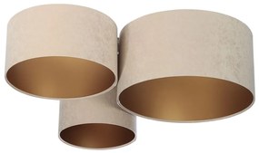 Stropné svietidlo SPACE 3xE27/60W/230V béžová/zlatá