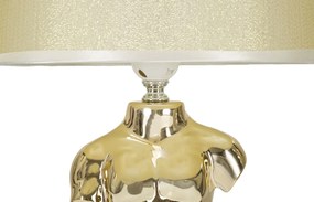 Stolná lampa Glam Man 42,5 cm béžovo-zlatá