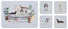 Prestieranie a tácky v súprave 8 ks Curious Dogs – Cooksmart ®